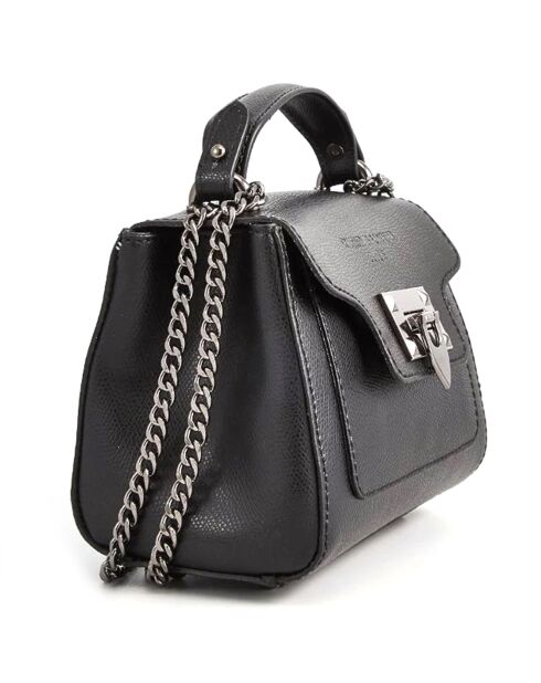 Schwarze Marceau Schultertasche aus Leder - 17,5 x 7 x 14 cm
