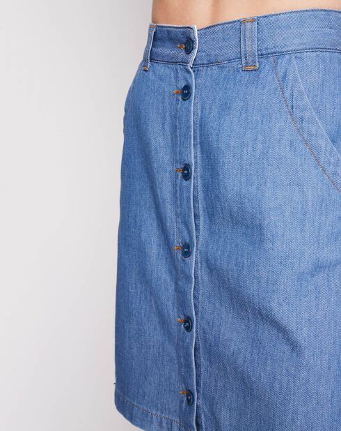 Jupe en jean Norine bleue