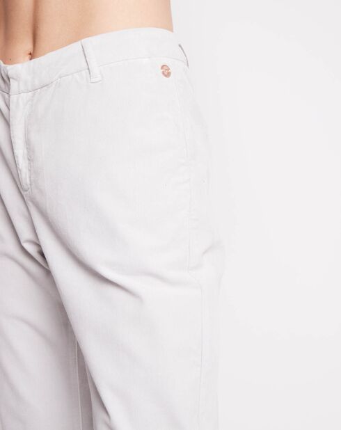 Pantalon en Velours Cacilie gris pluie