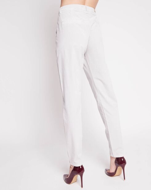Pantalon en Velours Cacilie gris pluie