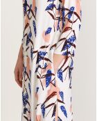 Robe Heisho fluide imprimée multicolore