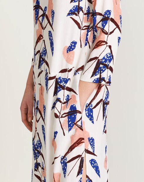 Soepele Heisho-jurk met veelkleurige print