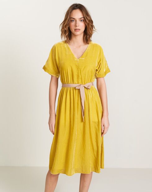 Abito Hoek fluido giallo