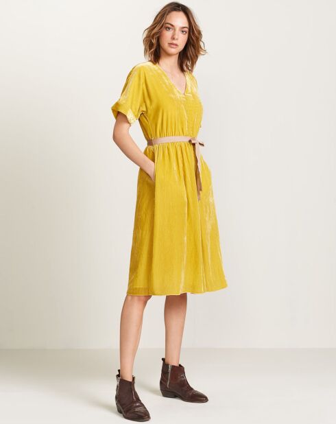 Abito Hoek fluido giallo