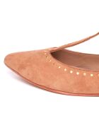 Ballerines en Velours de Cuir Ilvina camel