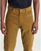 Pantalon slim Peeg camel clair