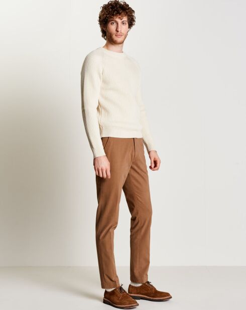 Pantalon chino slim Porths beige