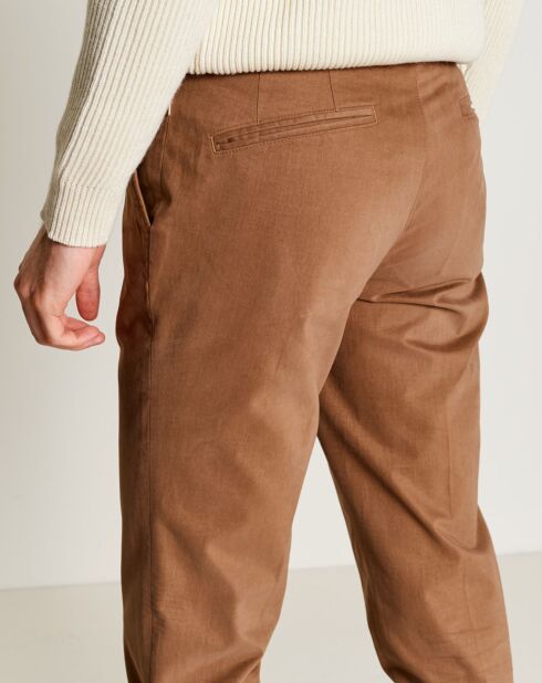 Pantalon chino slim Porths beige