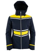 Veste de ski Caron bleu marine/jaune