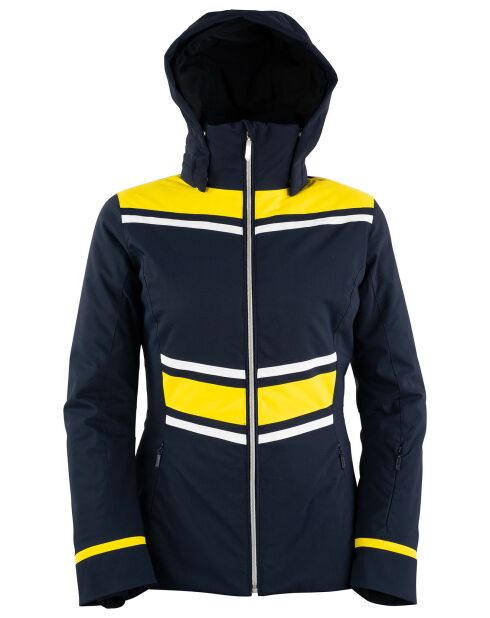 Veste de ski Caron bleu marine/jaune