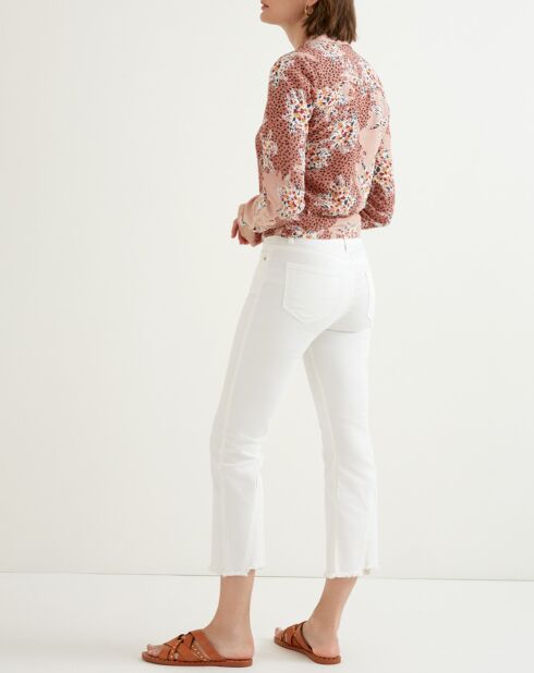 Chemise à nouer Liliane imprimée  blush