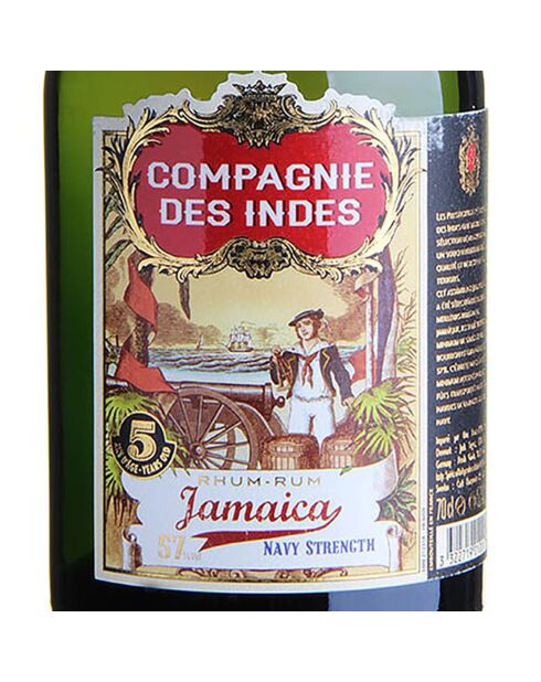 1 Rum Compagnie des Indes Jamaica Navy Strenght 5 ans 57% 70cl