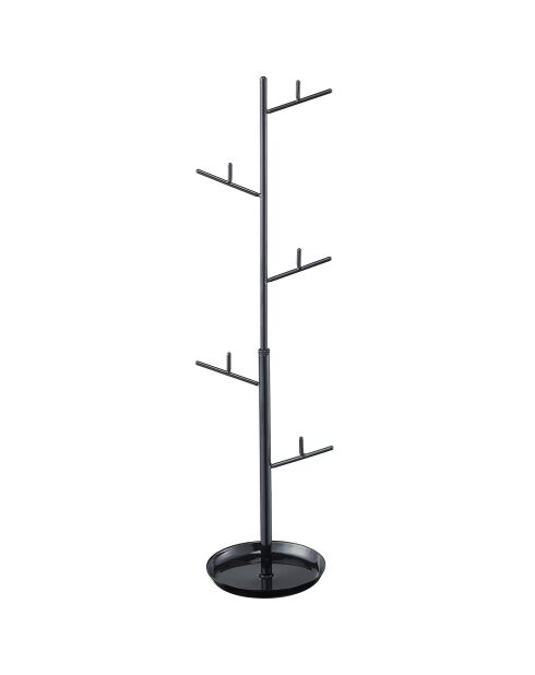 Support d'accessoire en forme d'arbre noir - 10.5x9x33/40 cm