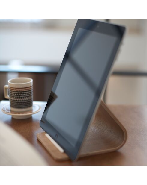 Support pour tablette marron - 12x14x11.5 cm