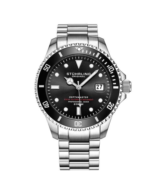 Montre Homme en Acier  Automatique Aquadiver argentée