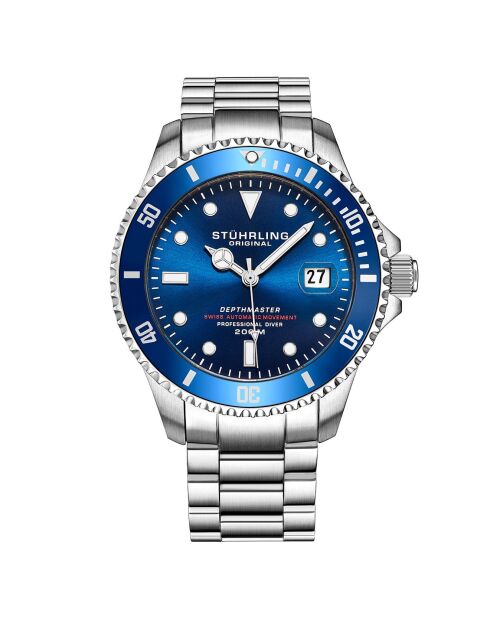 Montre Homme en Acier Automatique Aquadiver argentée