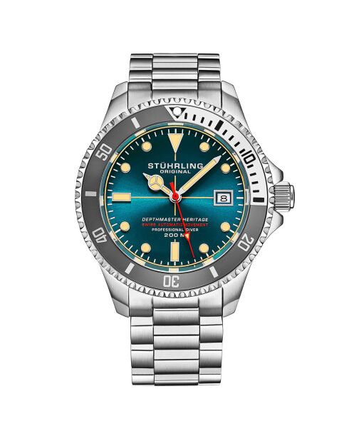 Montre Homme en Acier  Automatique Aquadiver argentée