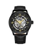 Montre Homme Automatique Symphony en Cuir noire