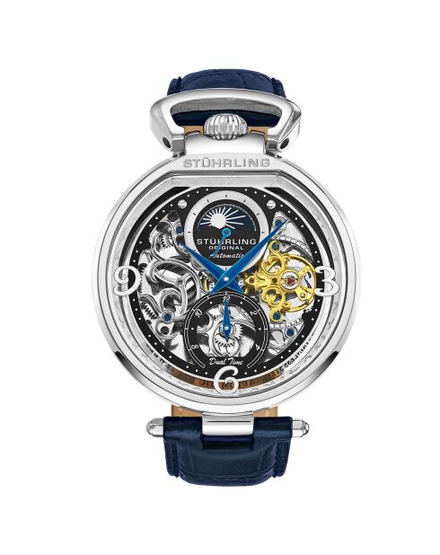 Montre Homme en Cuir Automatique Symphony  bleue