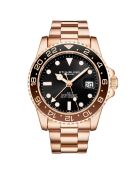 Montre Homme en Acier Swiss Quartz Symphony rose doré