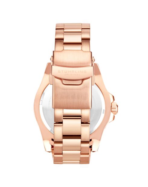 Montre Homme en Acier Swiss Quartz Symphony rose doré