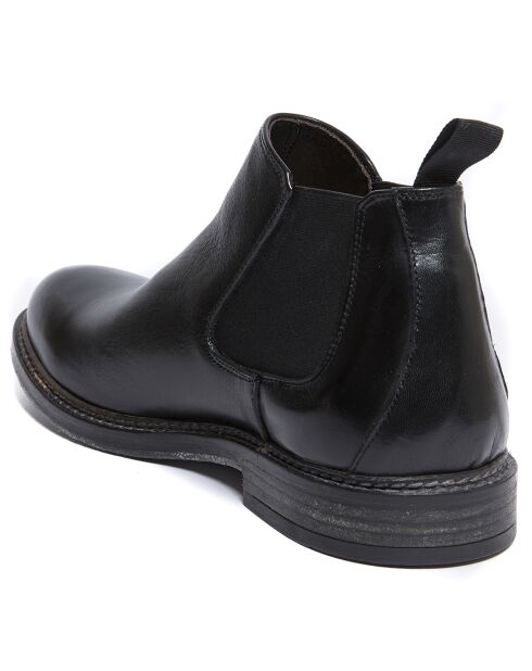 Chelsea Boots en Cuir Bruno noires