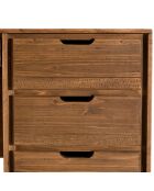 Bureau scandinave bois 6 tiroirs sapin andy bois - 128x57x77 cm