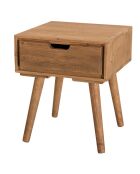 Chevet scandinave bois 1 tiroir sapin andy bois - 40x40x48 cm