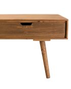 Table basse scandinave bois 4 tiroirs sapin andy bois - 120x70x47 cm