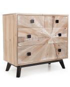 Commode scandinave 4 tiroirs mandy bois - 80x40x77 cm