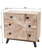 Commode scandinave 4 tiroirs mandy bois - 80x40x77 cm