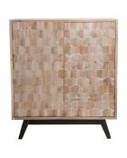 Buffet scandinave 2 portes mandy bois - 88x40.5x101 cm