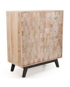 Buffet scandinave 2 portes mandy bois - 88x40.5x101 cm