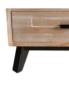 Chevet scandinave 1 tiroir 1 niche mandy bois - 52x38x55 cm