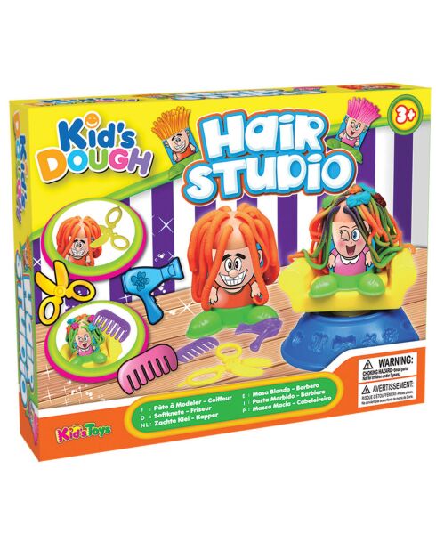 Coffret pâte à modeler Salon de coiffure 14 pièces et 4 pots - 3 ans et +