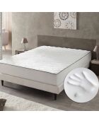 Surmatelas/drap-housse  2-en-1 mémoire de forme colibri blanc - 80x200 cm