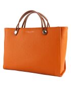 Sac à main en Cuir Fidèle orange - 36x25x14 cm