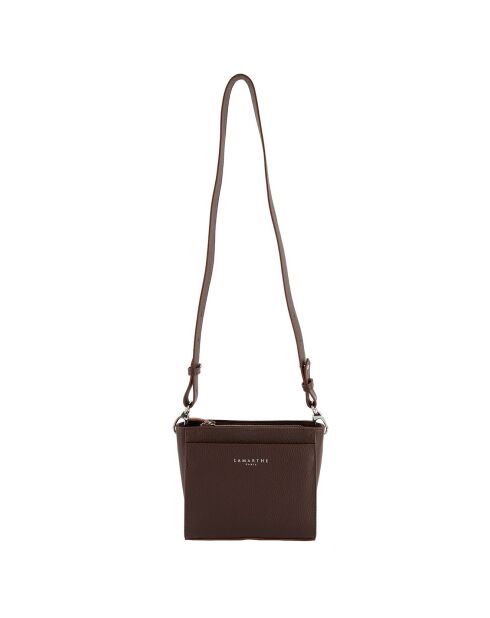 Sac bandoulière Fidèle en Cuir marron - 20x17x7 cm