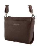Sac bandoulière Fidèle en Cuir marron - 20x17x7 cm