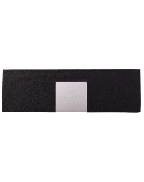 Coffret Stylo Damier en Cuir noir