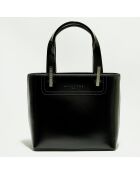 Sac à main en Cuir Portofino noir - 20x18x10 cm