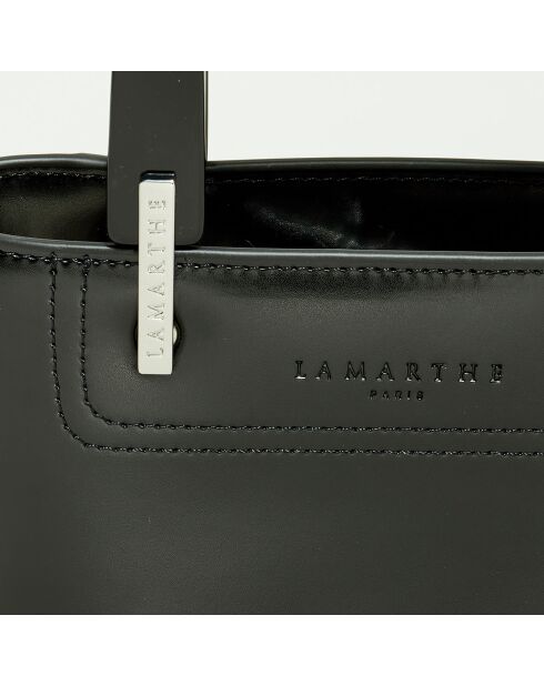 Sac à main en Cuir Portofino noir - 20x18x10 cm