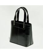 Sac à main en Cuir Portofino noir - 20x18x10 cm