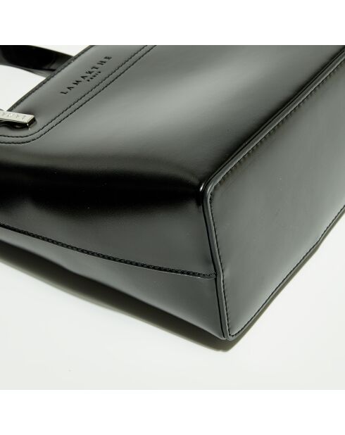 Sac à main en Cuir Portofino noir - 20x18x10 cm