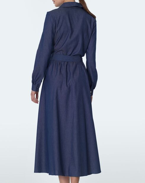Robe Nina en Coton bleue