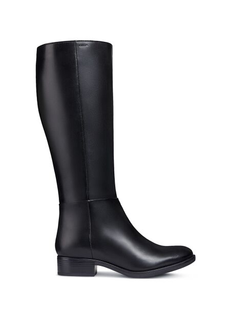 Bottes en Cuir Marie noires