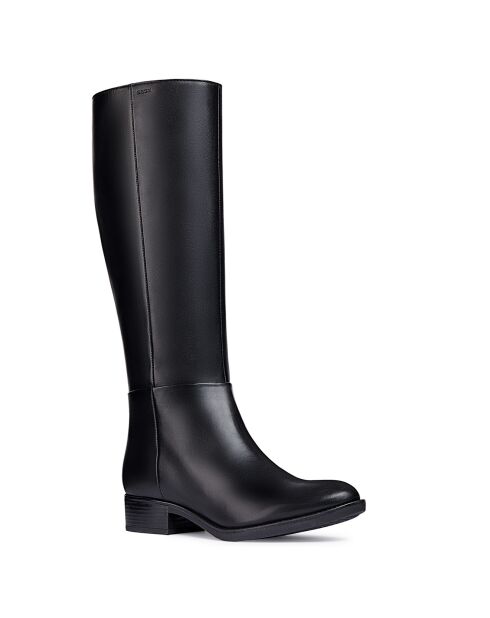 Bottes en Cuir Marie noires