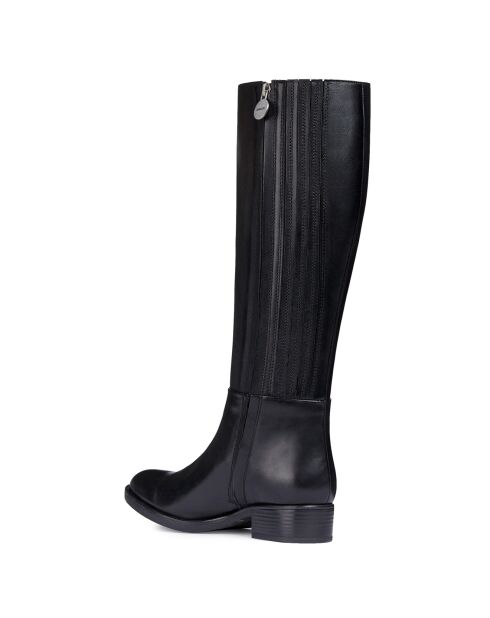 Bottes en Cuir Marie noires