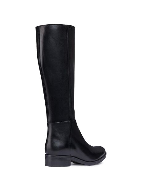 Bottes en Cuir Marie noires