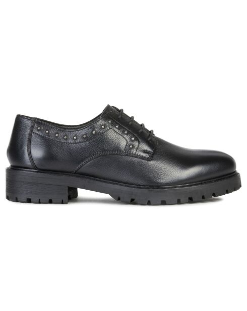 Derbies en Cuir Stéphanie noires